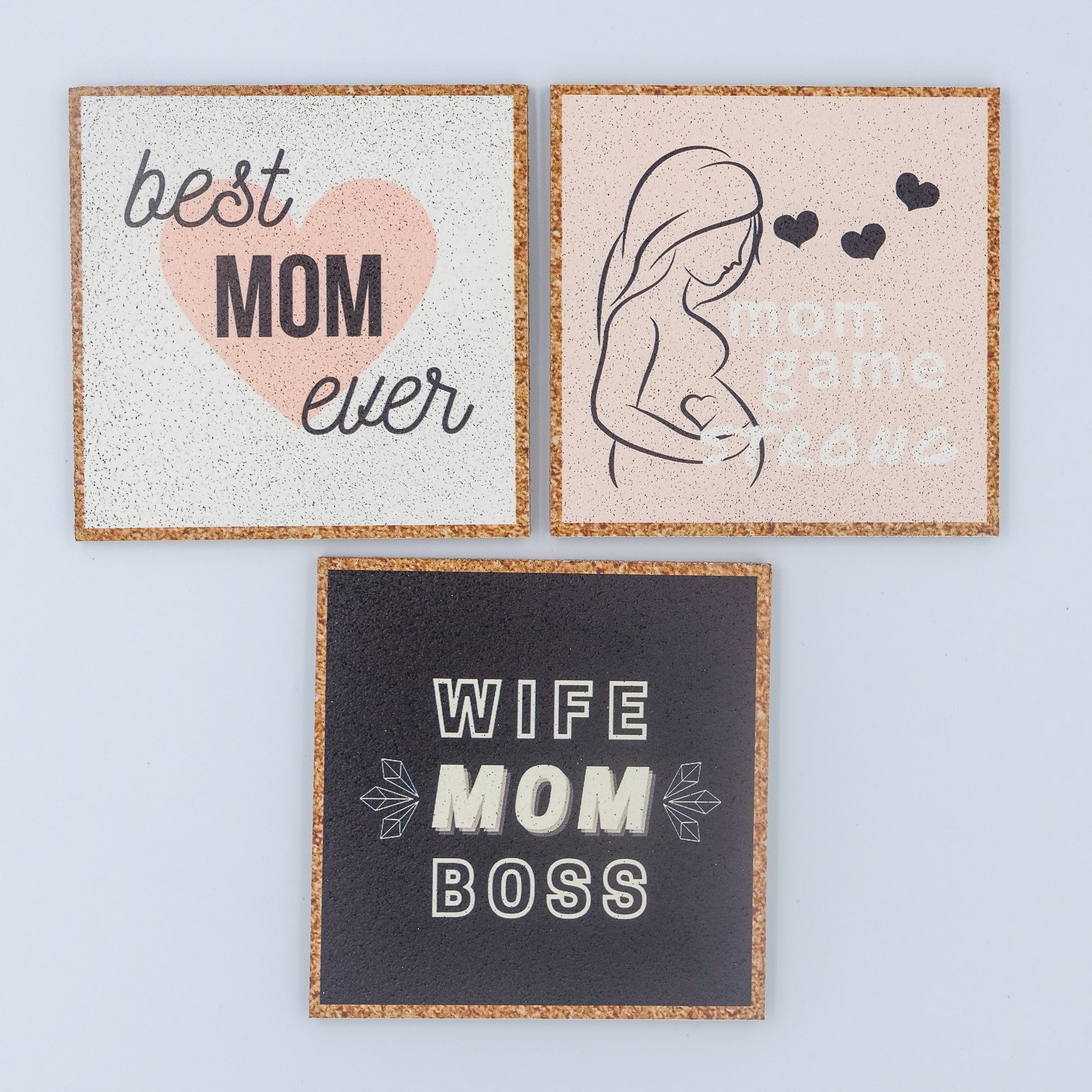 3-piece Cork Coaster Set