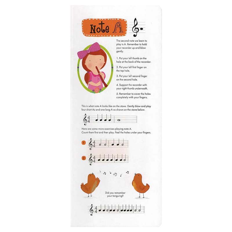 Fun To Learn Recorder Book: Pink