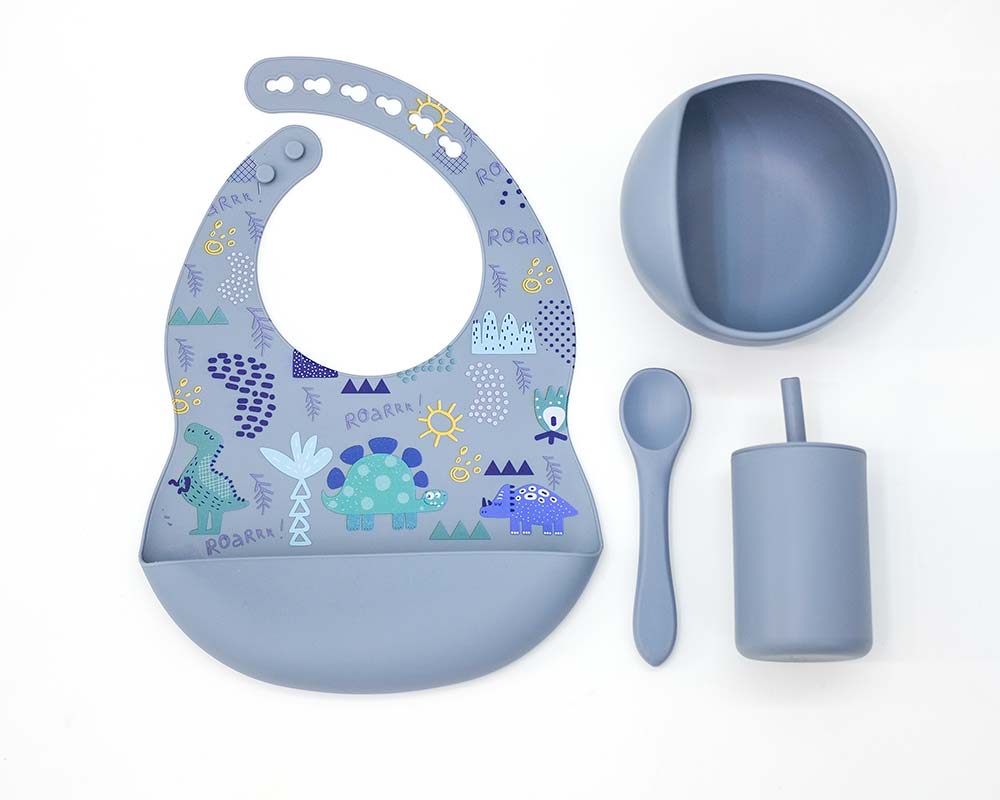 Personalized Silicone Feeding Set (Bibs set 6 pieces) – Craft in