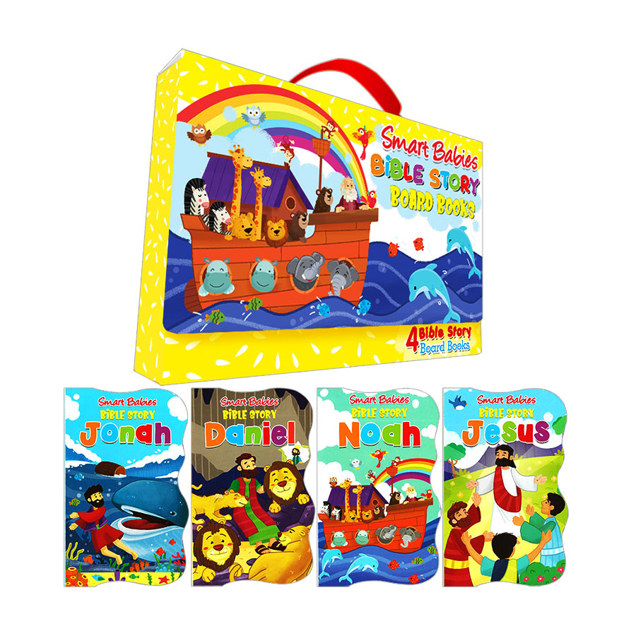 Smart Babies - Bible Story Board Books With Carry Case